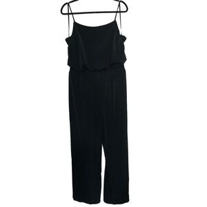 NWT Calvin Klein Jogger Jumpsuit wide leg Black